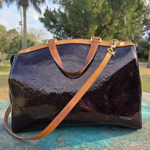 Louis Vuitton Monogram Bag in Brown Patent Leather - Picture 2 of 4